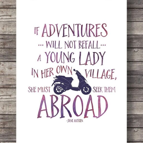 Jane Austen Adventures Quote Print - Picture 2 of 2